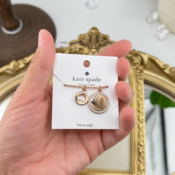 Kate Spade New York Toggle Pendant Necklace - Rose Gold Tone - Picture 3 of 5